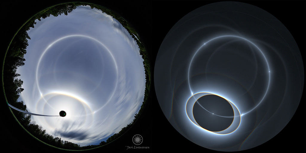 Photo and simulation comparison